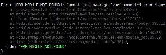 记录一下Astro Node环境报错Cannot find package 'vue' imported的处理方法